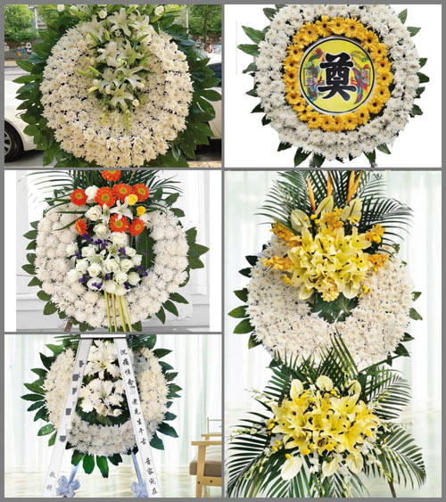 四川绵阳江油市三合镇石岭村花圈速递
